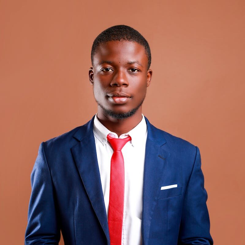 Studio Shot of an Elegant Man in a Suit